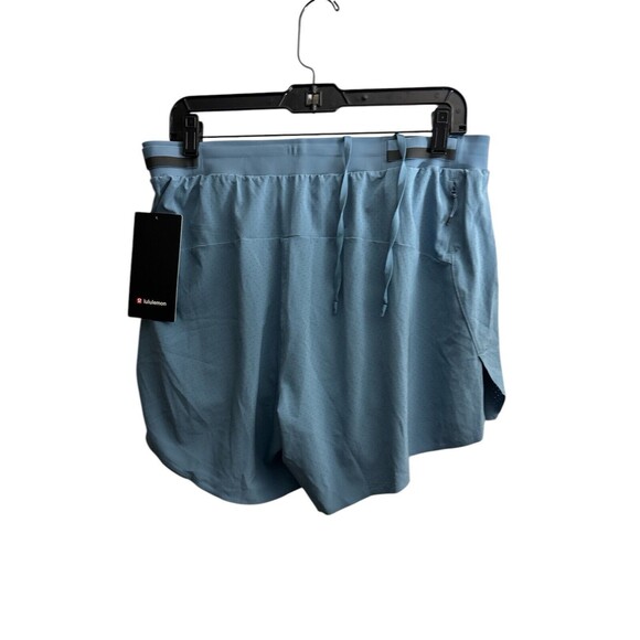 Lululemon Men’s Fast Free Lined Short 6" Lined Utility Blue Sz XL New $88 - Picture 1 of 3